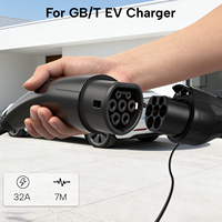 Nouveau câble adaptateur GB/T vers Type 2 pour véhicule électrique, 7 m, 32 A, 7,2 kW, rallonge de charge pour véhicule électrique