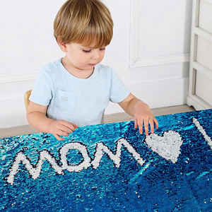 لعبة بنصف ياردة صلبة بالترتر بوليستر قلاب من القماش الجرافيتي قابلة للعكس - Product Image 2