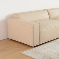 Muebles modernos de cuero combinados para oficina y sala de estar, sofá modular seccional, sofás cómodos, arreglos elegantes