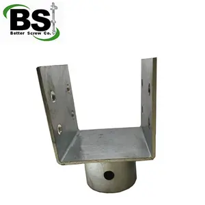 Hot dipped galvanized foundation push pier steel plate u shaped metal brackets for supporting wall structure