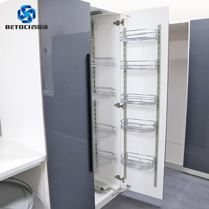 BETOCI Stainless Steel Pull-Out Basket 450 600mm Multi-Layer Adjustable Kitchen Cabinet Organizer - Product Image 2