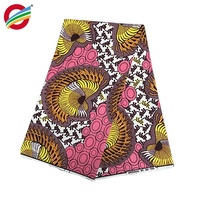 Véritable wax africaine, tissu africain à imprimés directe, motifs multiples de couleurs