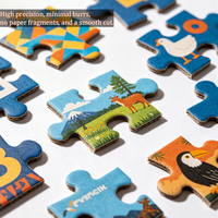 Fabricant en gros à faible MOQ, services d'impression personnalisés de haute qualité, puzzle en carton OEM à sublimation DIY, 1000 pièces