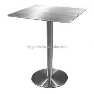 <span class=keywords><strong>Table</strong></span> en acier inoxydable de style industriel pour café, salon de thé, durable, résistante à l'usure, <span class=keywords><strong>table</strong></span> à café pour salle à manger - Product Image 1