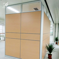 Diviseurs de salon en aluminium au design moderne Cloison en bois MDF et verre Panneaux de division de bureau pour application scolaire