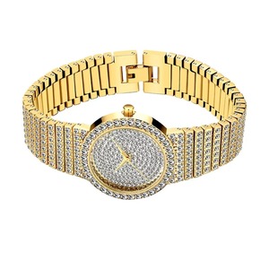 Wholesale <b>diamond</b> Timing Business Alloy Gold Large Dial Ultra-thin Japanese Quartz Movement Luxury Quartz <b>Watch</b> Women - Product Image 3