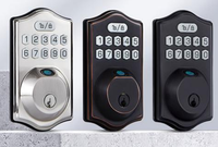 Serrure intelligente Ttlock, reconnaissance faciale, mot de passe, carte, code d'accès, alliage d'aluminium, portes en bois et en acier, étanche IP65, application cloud Tuya