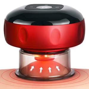 <span class=keywords><strong>Machine</strong></span> à ventouses électriques intelligentes avec 12 niveaux de chaleur par lumière rouge et réglage de la succion, soulagement de la douleur corporelle, charge de type C - Product Image 1