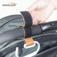 Nouveau Design Marron Stable Haute Charge Portant Marron En Alliage D'aluminium Petit Poussette Crochet Buggy Clip Shopping Crochets pour Landaus