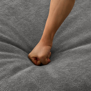 Fauteuil pouf géant d'intérieur, lit paresseux individuel avec coussin lombaire et repose-pieds ottoman pour chambre à coucher - Vente en gros - Product Image 2