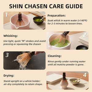 Fouet à Matcha Personnalisé en Bambou Foncé, Fouet Artisanal Kurotake, Fouet Premium en Bambou Noir Shin Chasen pour Cérémonie du Matcha - Product Image 3