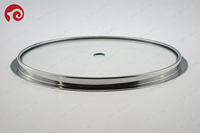 Couvercles en verre écologiques de 26 cm de type T pour poêle Colossus Tampa De Vidro