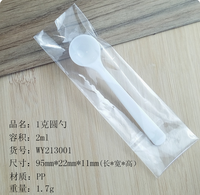 Usine En Gros 1 gramme 2ml Transparent En Plastique Tête Cuillère À Mesurer Sel Oral Sirop Sucre Lait En Poudre Cuillère