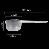Cucchiaio dosatore in plastica PP ecologico monouso personalizzato, direttamente dalla fabbrica, per campionamento di spezie e confezionamento all'ingrosso