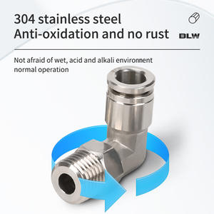 تركيبات هوائية من المعدن المقاوم للصدأ 8-<span class=keywords><strong>PL</strong></span> تركيب هوائي من الكوع الذكور 01 S مع مقاومة 1.6MPa ،-20-~ ℃ - Product Image 5