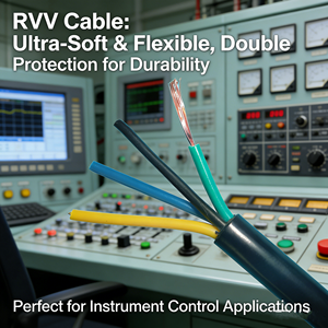 Câble d'alimentation flexible RVV, conducteur en cuivre, isolation en PVC, <span class=keywords><strong>gaine</strong></span> isolante, 300/500V pour câblage électrique - Product Image 2