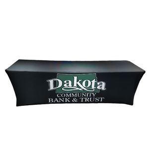 Personalized Waterproof Rectangle Cloth Throw 4Ft <b>6Ft</b> 8Ft Outdoor Fitted Stretch <b>Table</b> Cover Polyester Vinyl for Business - Product Image 2