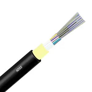 Adss china cabo de fibra óptica g652d adss solto tubo