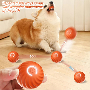 Juguete interactivo inteligente para perros, pelota USB que rebota automática para cachorros, regalo de cumpleaños, producto deportivo de silicona para gatos, carcasa móvil por gravedad para mascotas - Product Image 2