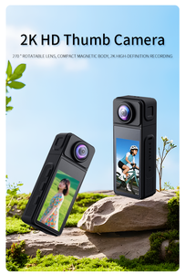 Caméra d'action 2K avec objectif rotatif à 270 degrés, étanche, magnétique, mini caméra sport portable, vision nocturne, <span class=keywords><strong>enregistreur</strong></span> vidéo - Product Image 6