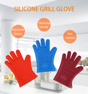 Gants de cuisine longs en silicone imperméables et antidérapants, gants de grillade résistants à la chaleur, gants de barbecue, maniques de four en silicone pour la cuisine - Product Image 2
