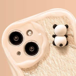 Bán buôn phổ biến ba chiều Gấu Trúc búp bê gắn thiết kế Silicone điện thoại di động trường hợp - Product Image 4