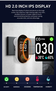 PTH-24D Mini CO Monitor Soket Penganalisa Kualitas Udara Monitor Detektor <span class=keywords><strong>Gas</strong></span> CO Colokan untuk Dapur Rumah - Product Image 4