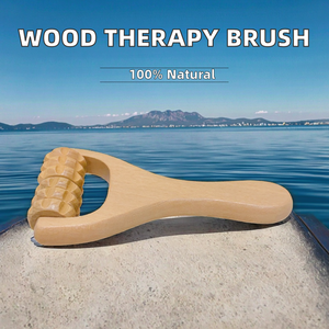 Rodillo Masajeador de Madera Manual para Baño Cepillo Anticelulitis Herramienta de Liberación Muscular Drenaje Linfático para Terapia de Puntos Gatillo Corporales - Product Image 3