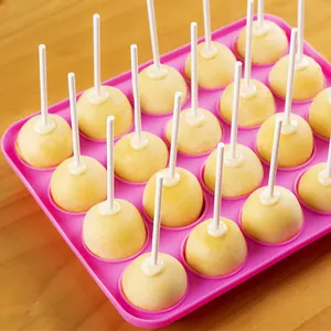 12 Connected Three-dimen Sional Round Llollipop Silicone Baking Model Food Silicone Cake Cheese Mold Chocolate Making Kit