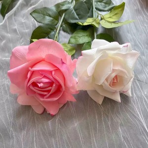 Wholesale Latex Single <b>Roses</b> Real Touch Artificial Flowers for Wedding & Holiday Decorations-Easter Christmas Centerpiece Flower - Product Image 4