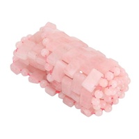 Máscara de Ojos Refrescante de Cuarzo Rosa, Máscara de Ojos de Cristal Rosa Natural, Máscara de Ojos Hecha a Mano con Cuentas de Piedras Preciosas, Máscara de Ojos para Terapia de Frío
