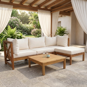 Ensemble de canapé-lit Chesterfield moderne et traditionnel en bois, pour appartement, villa, hôtel, salon extérieur, meubles pliables modulaires - Product Image 5