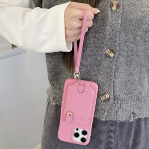 Dây Đeo Cổ Tay Thẻ Túi Da Điện Thoại Di Động Bìa Đối Với Samsung S25 Siêu S24 PU Wallet Android Điện Thoại Trường Hợp Đối Với <span class=keywords><strong>iPhone</strong></span> 16 15 14 12 - Product Image 2