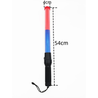 Bastón de Señalización LED Recargable de 54 cm, Bastón Intermitente de Seguridad Vial, Bastón de Advertencia de Tráfico