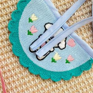 Ins Cute Piggy Apron Cat Dog Wet Towel Pet Wet Towel Pet Drool Bib - Product Image 5