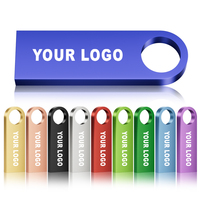 Clés USB personnalisées avec logo gratuit, vente en gros, mémoire USB 32 Go, 64 Go, 128 Go, clé USB 3.0, USB 2.0, clé USB en métal
