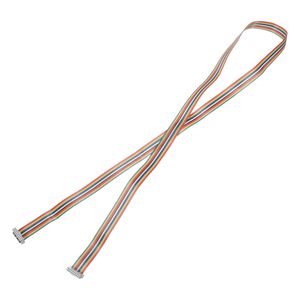 Cable plano recto de PVC Meccanixity Rainbow, paso de 2.54 mm, 16 pines, conector dual hembra gris para bricolaje - Product Image 1