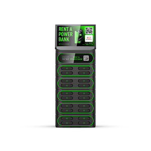 Borne de recharge commerciale extérieure portable universelle 4G certifiée avec 20 emplacements empilables pour la location de batteries externes - Product Image 5