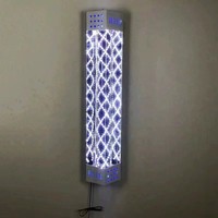 Berber kuaför ekipmanları LED lamba açık duvar berberler kutup su geçirmez dönen Salon LED ışık