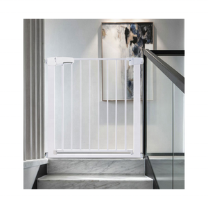 Barrière de sécurité pour bébé en métal durable, fermeture automatique, double verrouillage, installation facile, barrière extra épaisse pour animaux domestiques et chiens, barrière de sécurité pour escaliers, barrière de sécurité pour enfants - Product Image 2