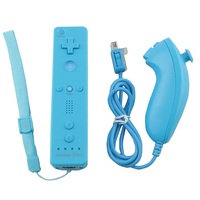Manette de jeu avec télécommande Motion Plus intégrée et Nunchuck avec dragonne pour Wii