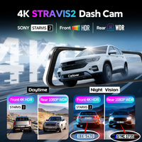 Caméra de tableau de bord DVR de voiture OEM/ODM AI 4K IMX675 STARVIS 2 WDR ADAS GPS WiFi à double objectif, enregistreur vidéo, rétroviseur