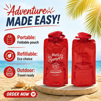 Pochettes souples à bec verseur aseptiques en plastique CPP pour emballage de liquides (vin, jus, soda) – Logo personnalisé, tailles sur mesure, impression offset