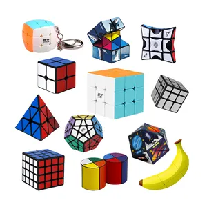 Puzzle Magic Cube Set 2x2 3x3 4x4 5x5 Speed Magic Cube Stress Fidget Toys Finger Training cubo a forma di
