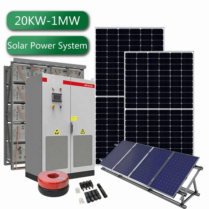 100Kw 200Kw 300Kw 500Kw 600Kw 800Kw 1000Kw太陽光発電システム100Kw発電機ソーラーオングリッド電力システム