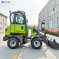 Nouvelle pelle compacte chinoise de 2 tonnes, chargeuse sur pneus articulée hydraulique, moteur européen Cummins, chargeuse frontale à 4 roues