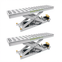 Prix raisonnable 3 tonnes de tables élévatrices hydrauliques avec la surface actionnée de rouleau OEM avec le certificat de la CE