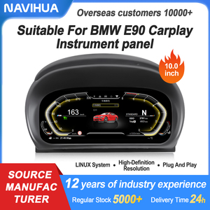Nuevo panel de instrumentos digital LCD NaviHua con sistema Linux, Carplay, velocímetro automático y kit de tablero LCD para BMW E90 E91 E92 E93 2005-2012 - Product Image 2