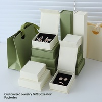 Boîte d'emballage carrée en carton magnétique à rabat pour bijoux (boucles d'oreilles, bagues, colliers) et cadeaux – En stock