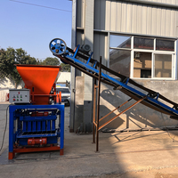 Machine à fabriquer des briques en ciment pour usage domestique, moule à blocs creux avec trémie pour usine de fabrication